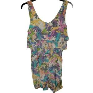 R 89 Silk Romper Pastel Colors Size Small